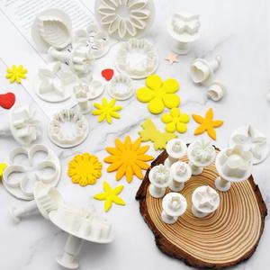 Thiết lập của 33 Piece Baking công cụ thiết lập lật kẹo công cụ khuôn bánh cookie khuôn mẫu - Product Image 1