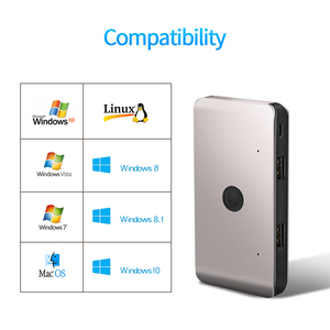 4-Port USB 2.0 KVM-Switch mit Taste 2-in-4 Out Console Verbindet die Drucker tastatur maus - Product Image 6