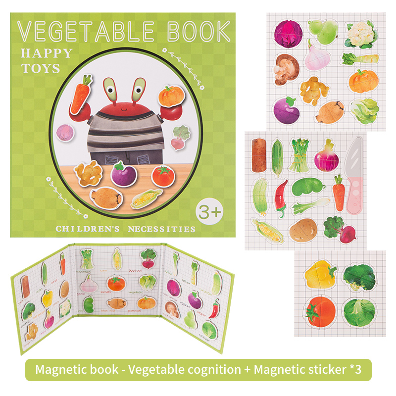 Livre magnétique - reconnaissance des légumes