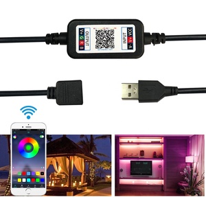 DC 12V 24V RGB Led контроллер приложение RGB Led контроллер для Светодиодные полосы света 5050 4 Pin мини RGB контроллер 5V-24V - Product Image 4