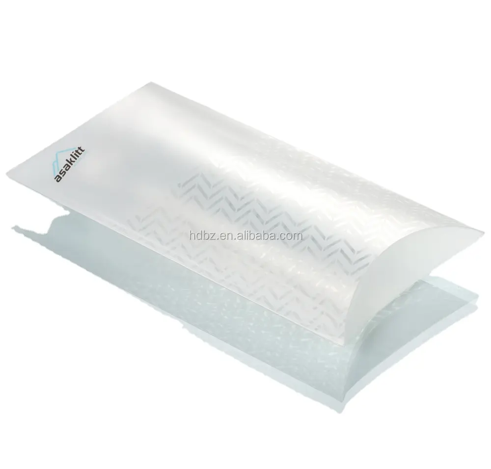 Custom logo transparent PET packing boxes Folding plastic makeup brush clear pillow packaging box