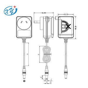 XY電源オーストラリアプラグSAARCM認定24v1a 12V 2A 6V 9V 10V15ボルト0.5Amp 1.5amp電源アダプター - Product Image 4