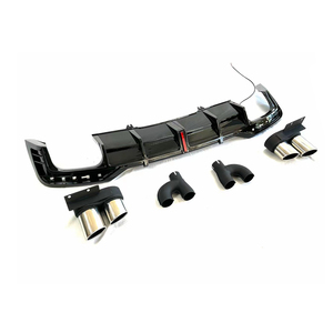 ชุดแต่งดิฟฟิวเซอร์สีดำเงาสำหรับรถยนต์ Audi A5 S5 B9.5 ปี 2020-2024 ชุดแต่งกันชนหลังพร้อมลิ้นกันชนหลัง - Product Image 2