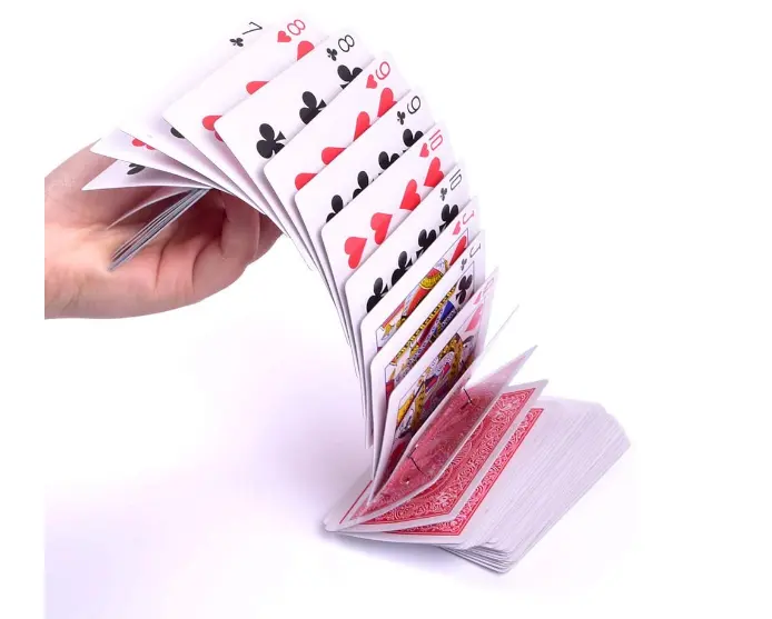2 paquetes de PVC impermeable de plástico jugando a las cartas de Poker de 54pcs cubierta de póquer clásico trucos de magia herramienta Ideal regalos