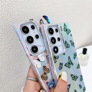 Bướm yếu tố gương <span class=keywords><strong>Radium</strong></span> Shooter trường hợp sansumg S24 siêu mạ điện Laser IMD trường hợp khó khăn dây đeo vòng cổ cho Samsung A14 - Product Image 5