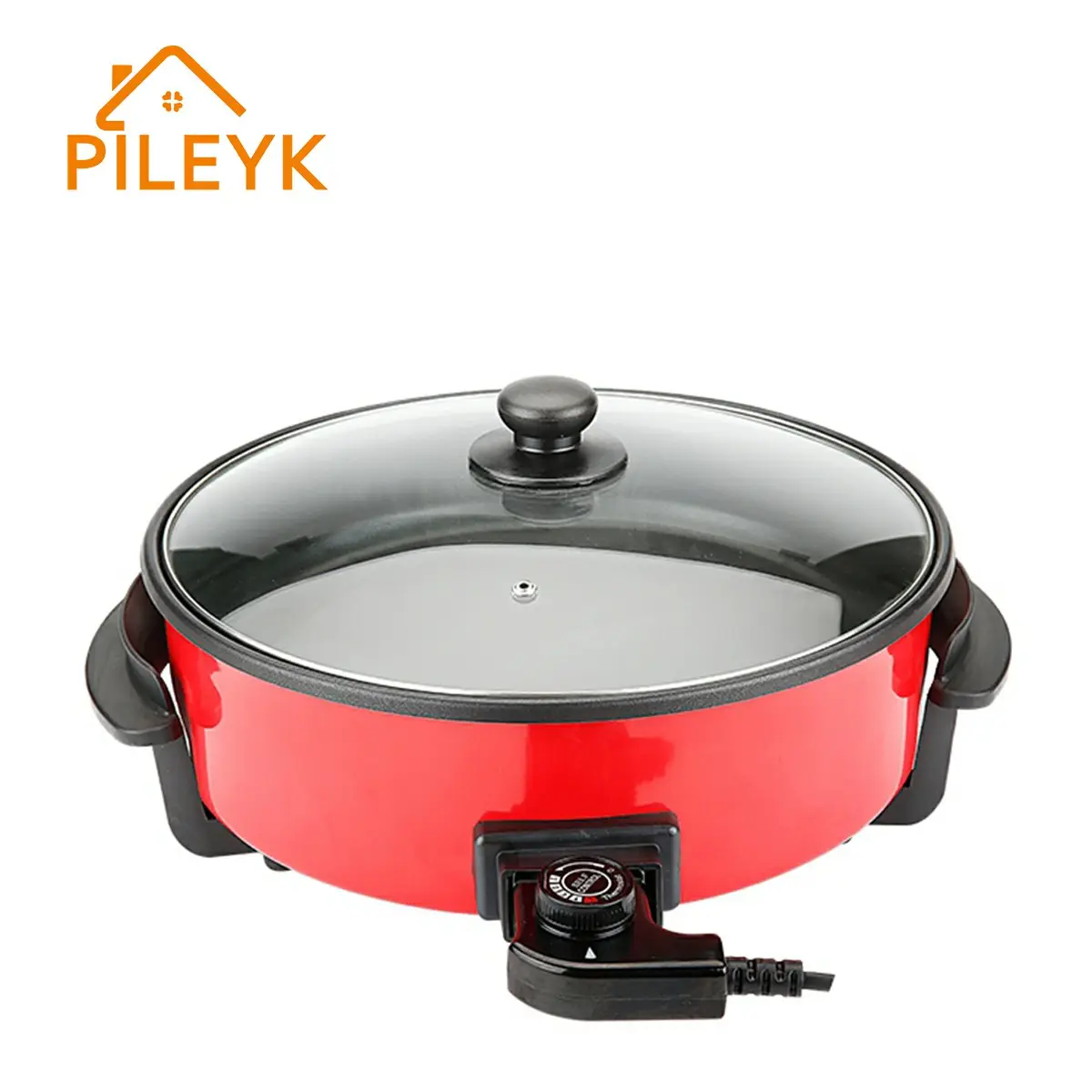Vaso de sopa elétrico, frigideira elétrica wok com preço de fábrica de temperatura 4-9cm depthnes mini pizza panela para cozinhar