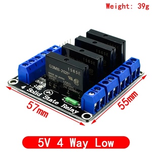 Auf Lager PCBA Factory 5V Relais 1 2 4 8 Kanal für OMRON SSR High Low Level Halbleiter relais modul 250V 2A - Product Image 5