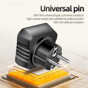 เครื่องตรวจจับเต้ารับไฟฟ้าจอแสดงผล LCD 3ช่อง250V เครื่องตรวจสอบเต้ารับไฟฟ้ากระแสสลับเครื่องทดสอบเต้าเสียบสำหรับบ้านเราปลั๊กแบบยุโรป - Product Image 6