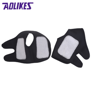 Aolikes 1050 свободный размер оптовая продажа черный эластичный бандаж для лодыжки Магнитный турмалиновый самонагреваический бандаж для поддержки лодыжки - Product Image 5