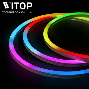 Dmx512rgb 1616 boyutu 24V IP67 su geçirmez açık sihirli tam renkli rgbw özel LED Neon şerit burcu Flex LED şerit işıklar DMX sinyal - Product Image 4