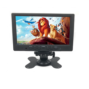 Monitor pequeño Universal para ordenador, de 7 pulgadas TFT-LCD pantalla HD, entrada de Audio y vídeo AV/HD MI/VGA para cámara de coche de 12V, reproductor de DVD STB