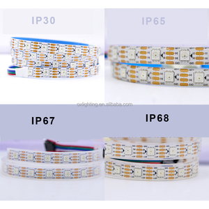 WS2811 WS2812b 12 15 60 96 144 çift sinyal 12v 24V 5v rüya tam renkli sihirli RGB RGBW RGBIC adresli Led şerit işık - Product Image 3