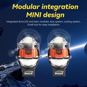 DGLS en kaliteli LED çift ışık lensi süper parlak spot araba işık aksesuarları HD Lens Bi Led projektör Lens ile sessiz Fan - Product Image 6