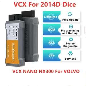 VXDIAG j2534 ECU programmazione VCX NANO NX300 per VOLVO 2014D dadi codifica strumento diagnostico automatico obd2 tutto il sistema aggiornamento gratuito A + - Product Image 2