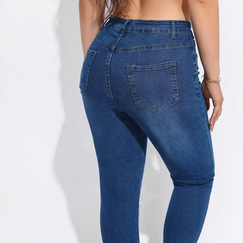 Venda quente Jeans das Mulheres 2022 Mãe Jeans Mujer Denim Rasgado Mulher Reta Calças Casuais Mulheres Jeans