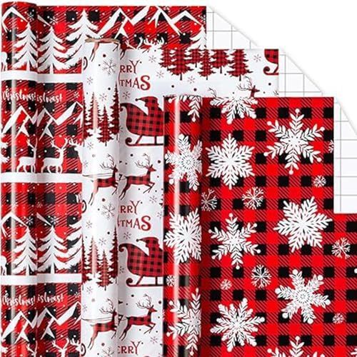 Renne rouge Flocon de neige