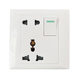 Enchufe de interruptor DN EN EL SUR DE Asia, Panel de enchufe inteligente, enchufe de 7 pines multifunción de plástico eléctrico - Product Image 5
