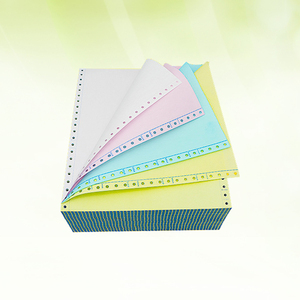 Papel continuo de alta calidad para impresión de ordenador, hoja de papel sin carbón NCR personalizada de 1-6 capas