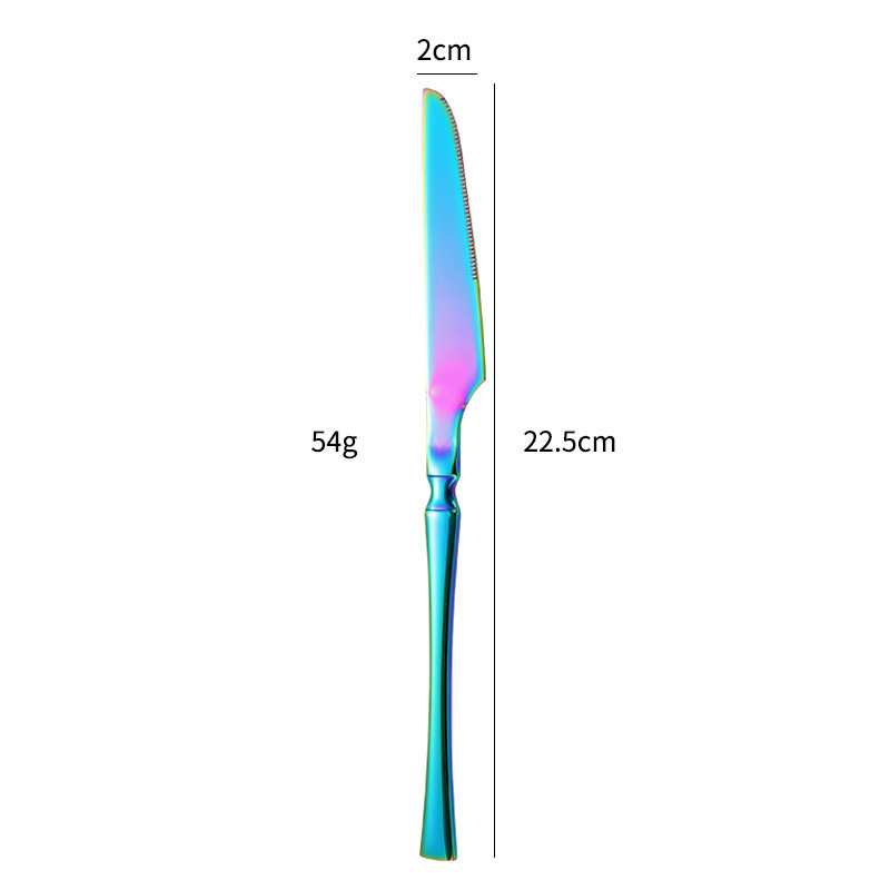 Coltello da tavola arcobaleno