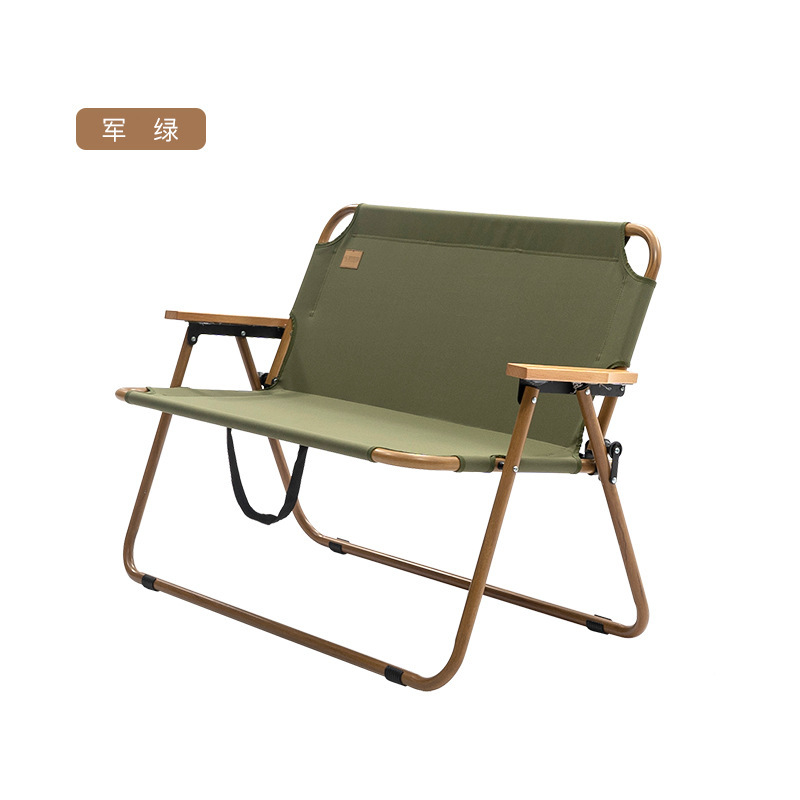 chaise double vert militaire