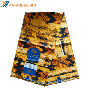 Anpassbare große Blume Tie-Dye Muster Baumwoll stoff afrikanischen Java-Stil - Product Image 6