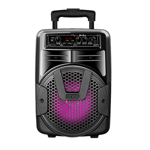 8 Inch Portable Trolley DJ Speaker System with RGB LED Light Outdoor Subwoofer Sound Box 15W <strong>Output</strong> Power for <strong>Computer</strong> Use - Product Image 1