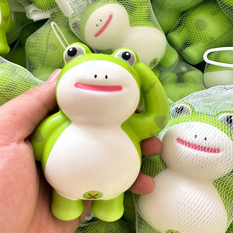 Touch-and-see frog net bag-10cm high-mesh bag packaging