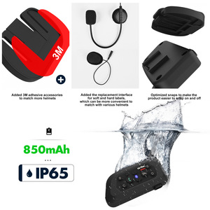 Intercomunicador Bluetooth para motocicleta todo en uno dúplex completo/intercomunicador para motocicleta - Product Image 5