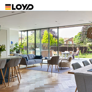 מסגרת דלת הזזה אוטומטית מערכת דלת הזזה אוטומטית מערכת דלת הזזה עמיד למים סגסוגת אלומיניום צרפתית בידוד קול - Product Image 5