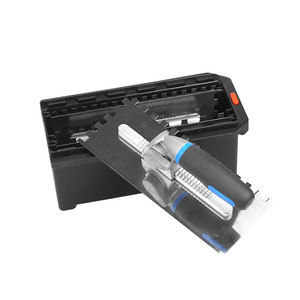 Công nghiệp lớp cornered bê tông notch trowel tấm scraper thiết lập với lưỡi thép không gỉ có thể thay thế 6-mảnh công cụ Kit - Product Image 1