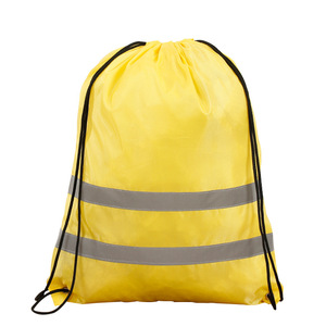 Bolsa de cordón promocional con logotipo personalizado, mochila de poliéster reutilizable de nailon para tienda y mercado - Product Image 4