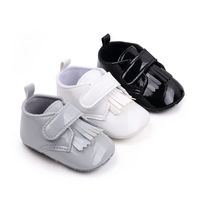 Printemps et automne chaussures pour bébés crochet et boucle gland bébé filles chaussures 2023 08