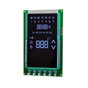 Termostato Temperatura I2c Lcd Segmento personalizado 2 3 4 5 Pulgadas Módulo LCD Módulo de control Lcd