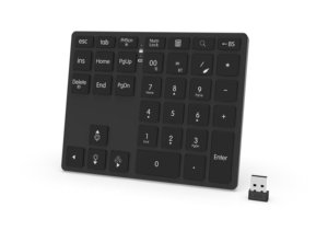 Mini teclado BT inalámbrico de entrada de datos externos de 35 teclas para tableta y portátil Función de panel táctil Interruptores de teclado digital - Product Image 4