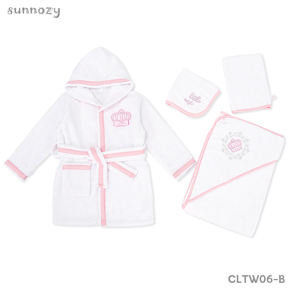 6-12m couronne rose (série de 4)