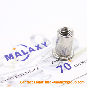 Malaxy 304 yassı paslanmaz çelik kafa riveli somun inç 6-32 5/16 3/8 1/4 1/2 metrik M3 M 4 M5 M6 M8 M10 M12 perçin fındık - Product Image 6