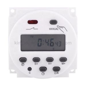 1 Sekunde Intervall 5V 12V 24V 110V 220V Digitaler LCD-Timer-Schalter 7 Tage wöchentlich Programmier barer Zeitrelais-Programmierer CN101S - Product Image 1