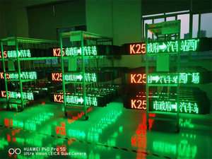 Stazione di autobus programmabile emittente destinazione segno Led messaggio in movimento schermo pubblicitario a colori Desktop Display a Led - Product Image 6