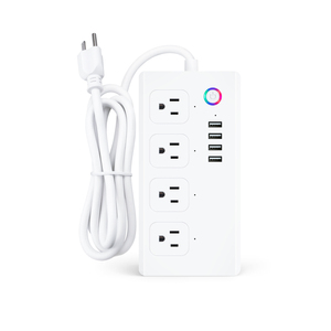 最高品質のTuyaスマートWiFiUS 4コンセントプラグスマートソケット、4 USBポートPST-SM-SO301 - Product Image 1