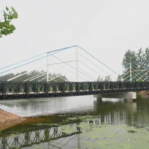 Puente de armazón de estructura de acero, puente de hierro para uso de emergencia