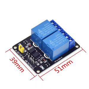 2-way <strong>Relay</strong> Module 5V 12V <strong>with</strong> Optocoupler Isolation <strong>Relay</strong> <strong>Control</strong> Expansion Board Module Low-level Trigger