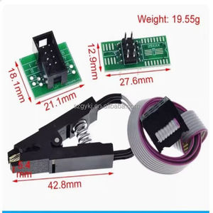 CH341 una serie 24 25 Flash BIOS USB programmatore modulo SOIC8 SOP8 Clip di prova - Product Image 4