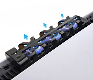 PS5コンソール用冷却ファンゲームコンソールクーラースマート温度制御3ファンPS5用システムステーション - Product Image 3