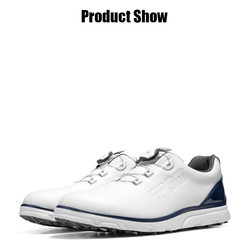 PGM XZ261 spike less men golf shoe spring knob laces golf shoes企业官网