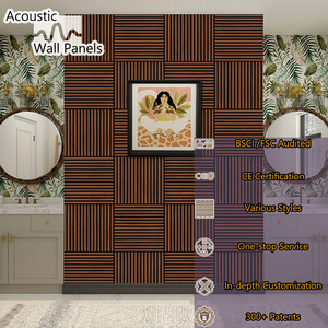 Europese Vochtbestendige Decoratie Akupanel Waterdichte Geluidsdichte Eco Hoge Dichtheid Polyester Vezel Pvc Akoestische Wandpanelen - Product Image 1