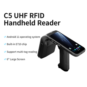 C5 Android 11 4GB 64GB RFID UHF 2D-Krebs mit großer Reichweite 860MHz-960MHz Handheld Impinj E710 Reader mit Bluetooth 5.0 PDA