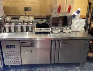 Trà bong bóng truy cập fefrigeration bàn làm việc trà sữa giao diện điều khiển 304 thép không gỉ trà truy cập hỗ trợ tùy chỉnh - Product Image 6