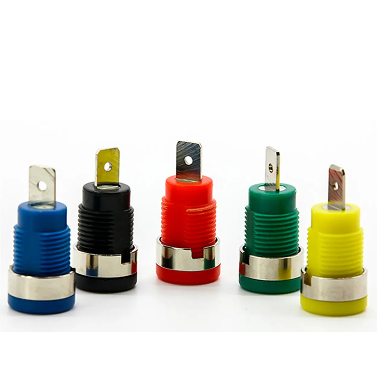 Enchufe de plátano, Conector de varios colores, conectar a enchufe de Banana de 4mm