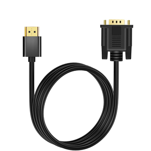 VGA至HDMI，带音频高清适配器电缆视频转换器金色聚氯乙烯股票适配器，将我的手机连接到显示器原始设备制造商电脑显示器 - Product Image 1