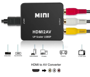 OEM/ODM HDMI a AV adaptador de Audio y de Video RCA Cable HD Mini AV convertir de cvbs 1080P 60HZ AV al convertidor de HDMI para HDTV - Product Image 5